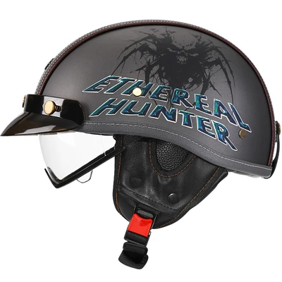 Helmet Japanese Scoop Helmet, Motosiklet kaskı (dəbilqə) - sublime-devil-hunter-transparent-m