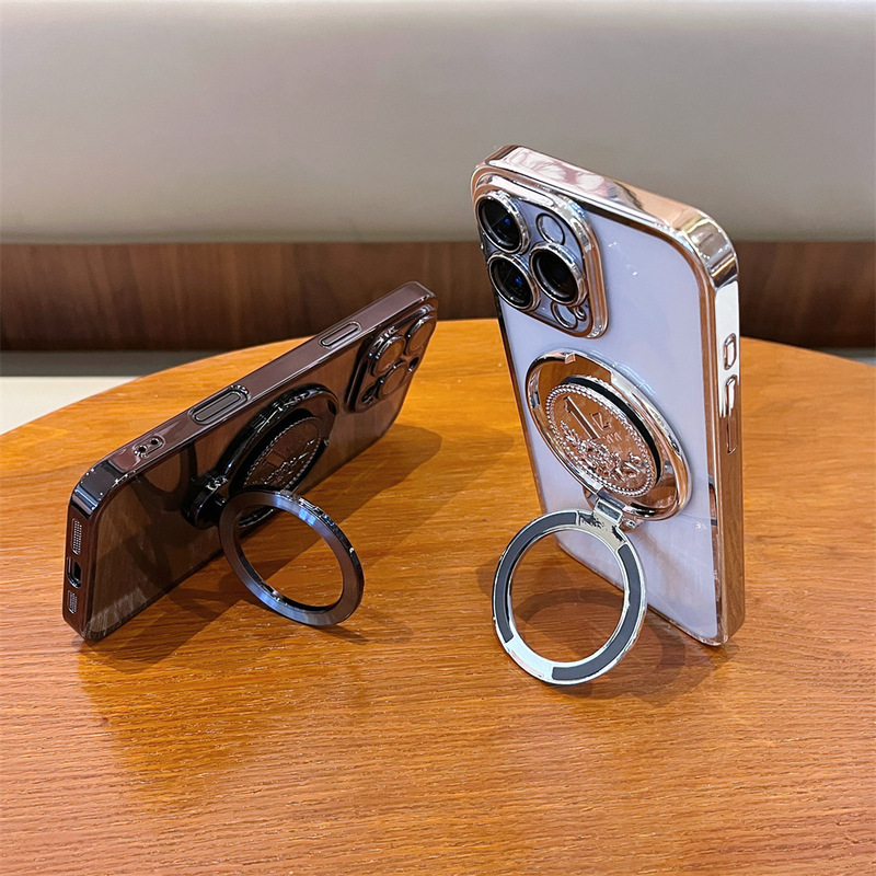 1億稼げる回転減圧ジャイロ携帯電話ケースホルダーデザイン携帯電話バックホルダーCDパターン水平垂直両用|undefined