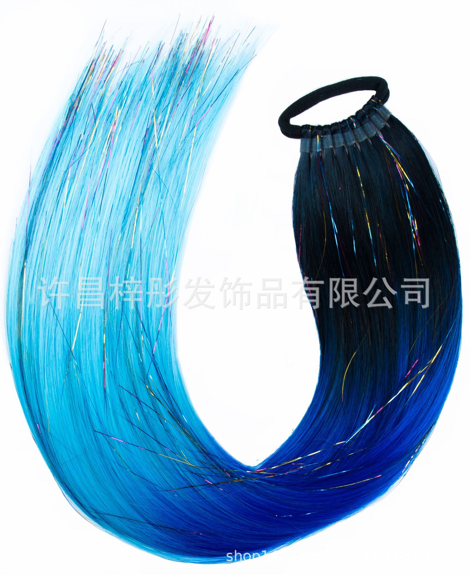 Moda EZ trenza color láser largo caballo cabello peluca color trenza sucia tendencia 9 caballo de oro y plata