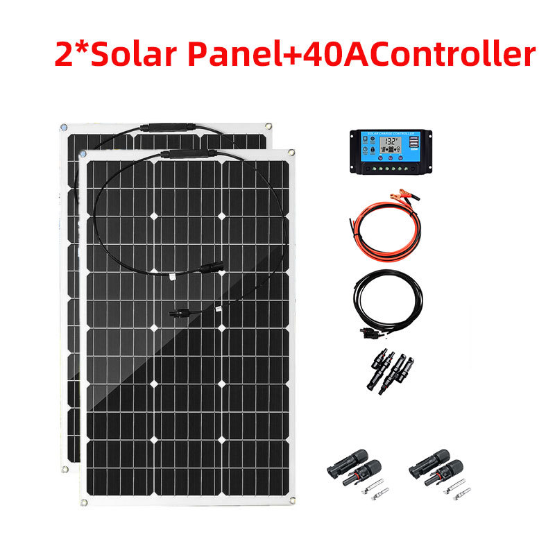 太阳能板单晶 90W太阳能电池板光伏系统组件控制器串联并联批发