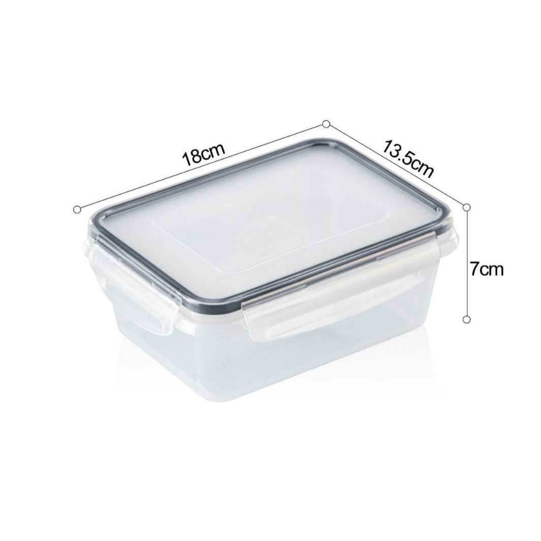 Caja de almacenamiento de juego transfronterizo Tanque sellado de cocina Refrigerador de plástico PP sellado transparente Caja de almacenamiento de alimentos nuevos
