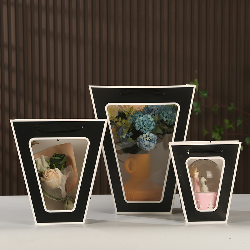 검정색 배경이있는 T 자형 흰색 프레임; 흰색 판지; 스몰 사이즈: 하단 길이 10 * 너비 10 * 높이 20CM (가방 길이 18)