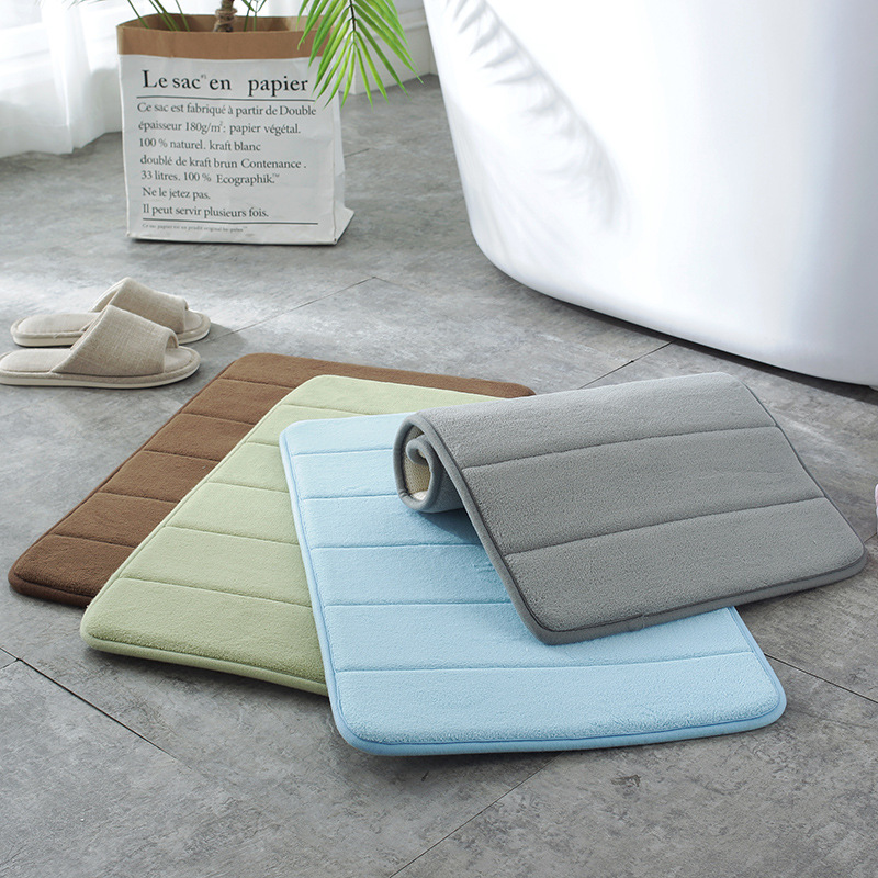 도매 도어 매트 욕실 메모리 폼 미끄럼 방지 매트 욕실 흡수 매트 주방 먼지 방지 깔개