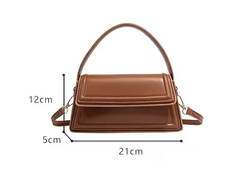 Nouveau sac bandoulière mini citadin décontracté et polyvalent, style trapèze rétro, élégant et facile à porter à la main, idéal pour l'automne._voghion.com