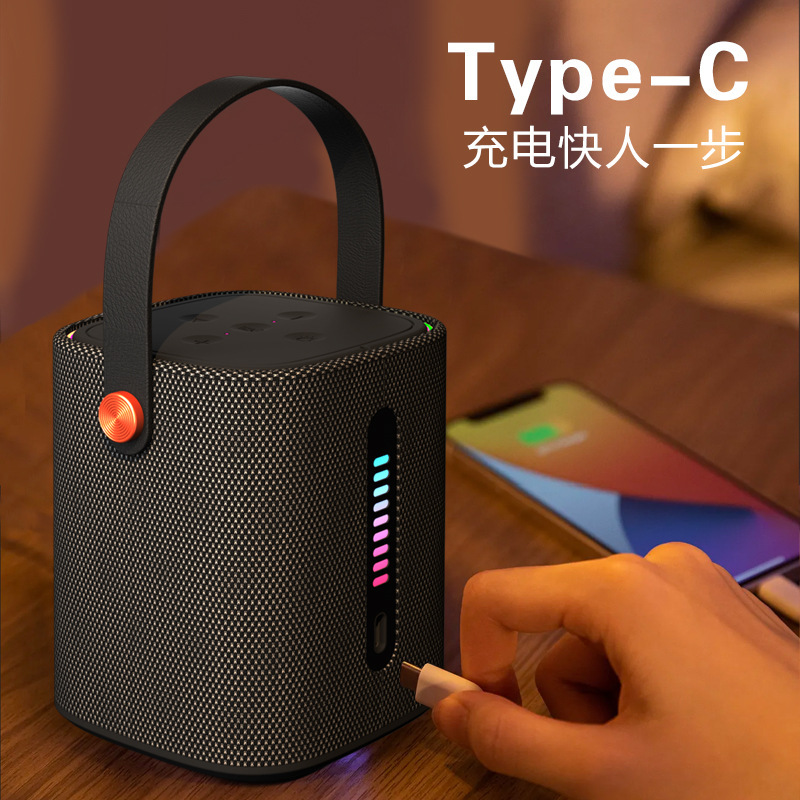 普智捷私模の新型ブルートゥーススピーカー屋外携帯布芸ファッション無線デスクトップコンピュータ音響サブウーファ|undefined