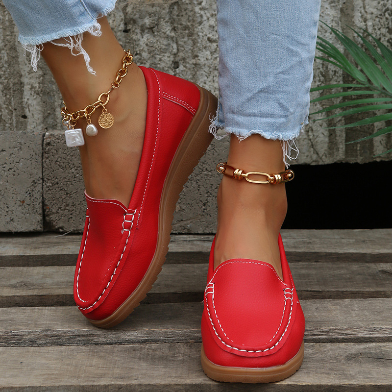 Women's Casual Solid Color Round Toe Loafers display picture 3