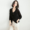 Loose thin ice silk women’s T-shirt Korean fashion long sleeve sweater coat