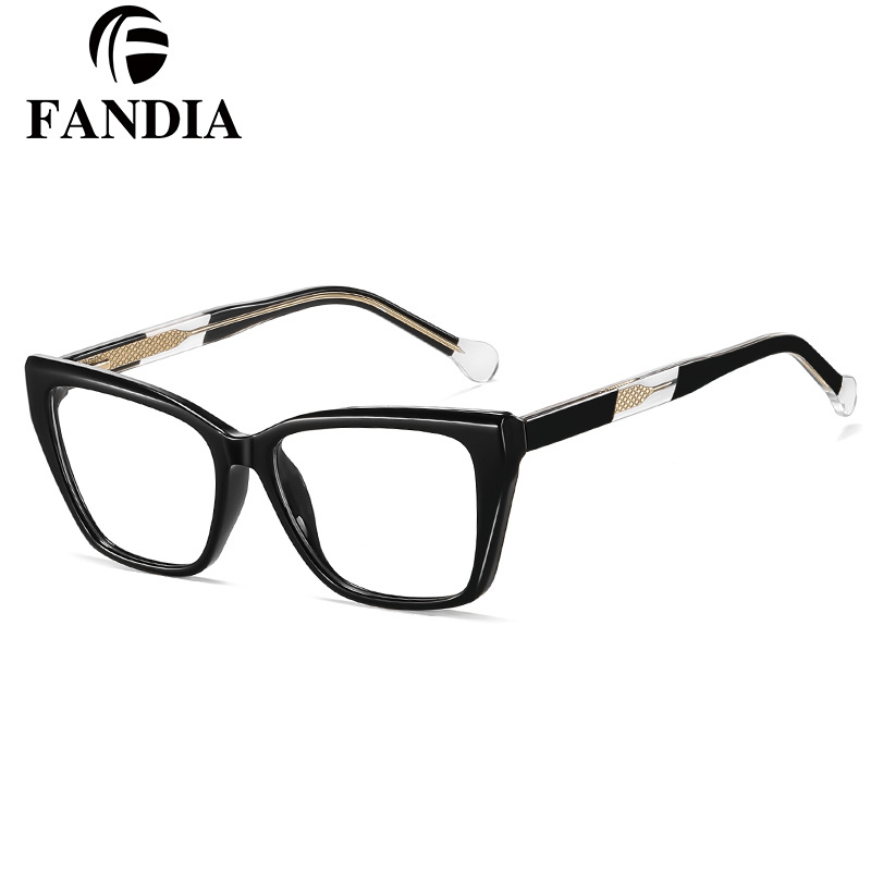 82267 ventas directas de fábrica nuevo marco de gafas de hoja TR90 miopía gafas de moda de alta gama marco de moda para mujer