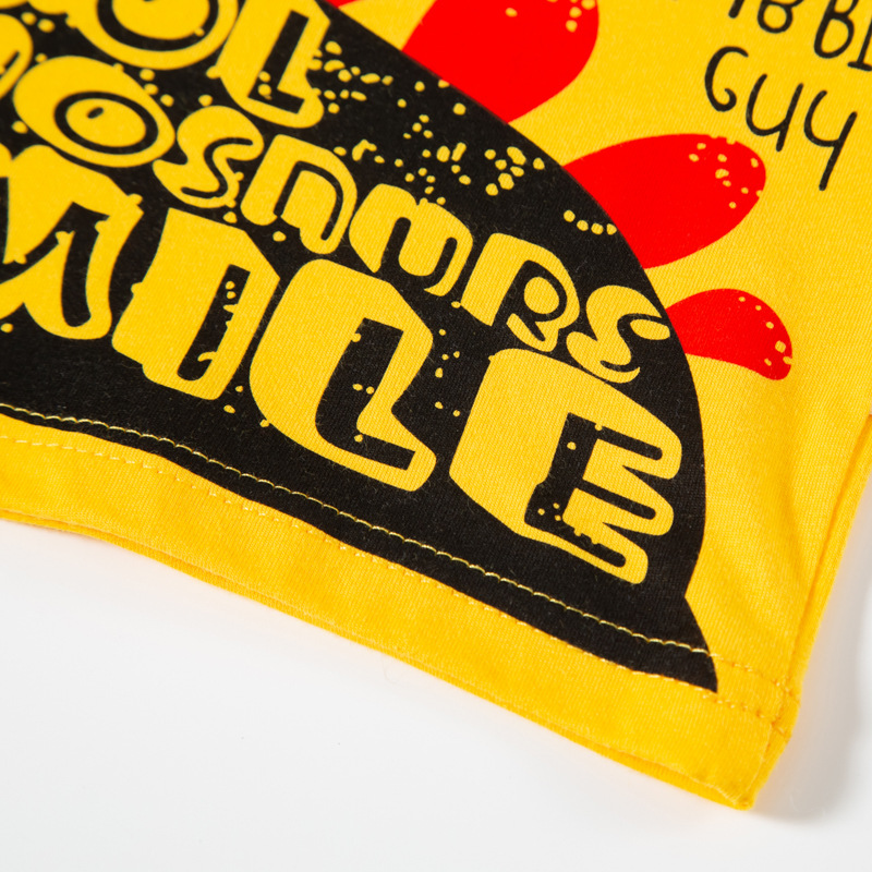 2024 verano nuevos niños de dibujos animados de dinosaurio de manga corta Camiseta de los muchachos camiseta bebé superior venta al por mayor de una sola pieza entrega