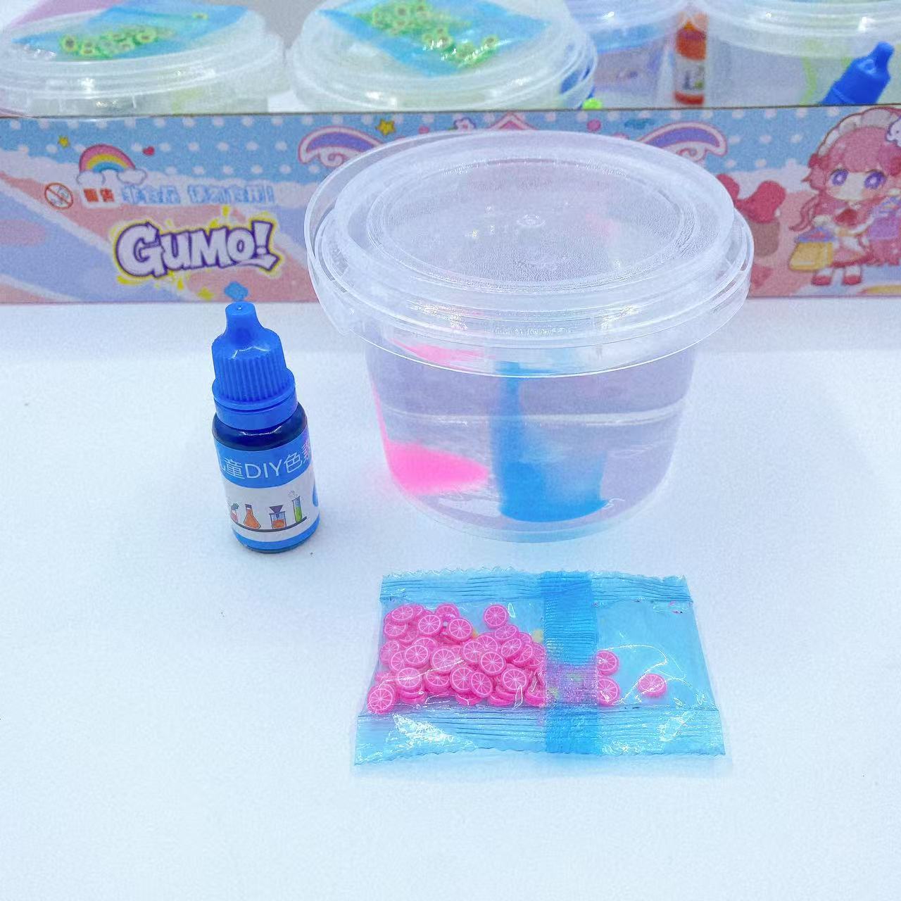 Simulación de cinta espumante colorante juguetes para niños DIY hechos a mano con joyas 3 en 1 conjunto al por mayor