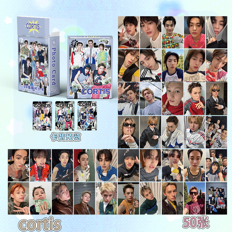Cortis Small Card K-Pop Korean Group Martin Zhao Yufan Kim Joo-Hoon Eom Seong-Hyun Laser Lomo Card Postcard Cortis Small Card K-Pop Korean Group Martin Zhao Yufan Kim Joo-Hoon Eom Seong-Hyun Laser Lomo Card Postcard