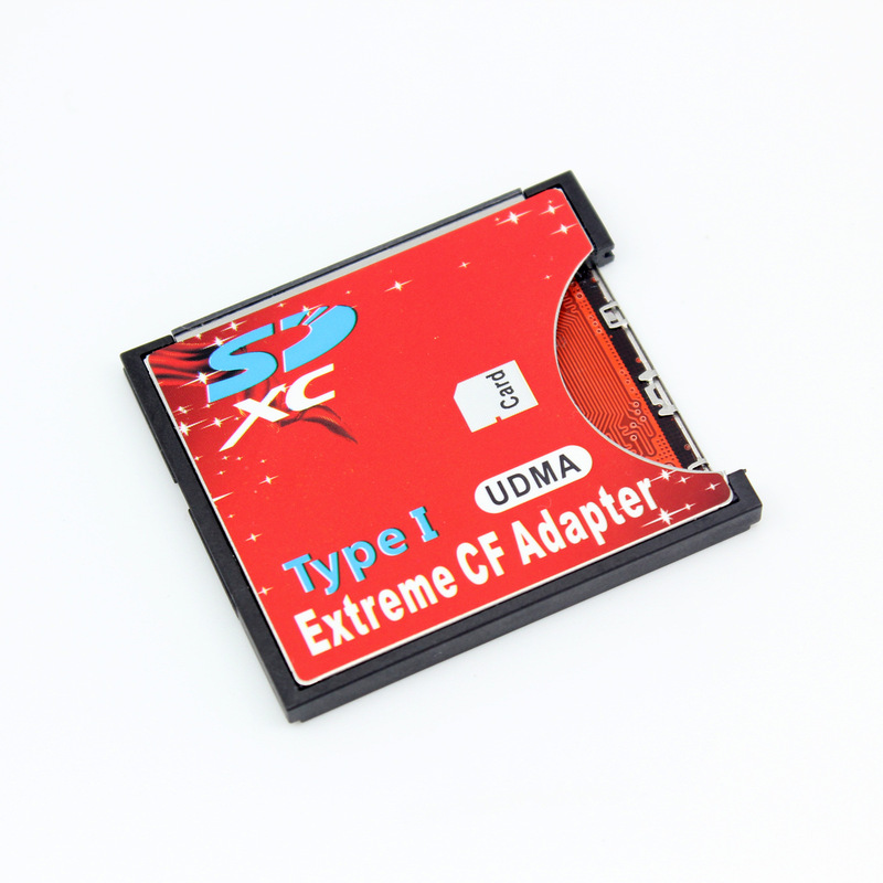 厂家直供SD转CF卡套 支持WIFI SD单反高速相机SDXC卡TYPE I型薄卡|undefined