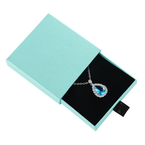 CHINTEN 耳环戒指项链高档礼品包装 天地盖首饰盒 首饰绒布盒