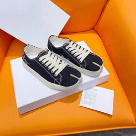 情侣德训鞋2024休闲帆布经典小众潮牌分趾平底阿甘复古运动鞋板鞋