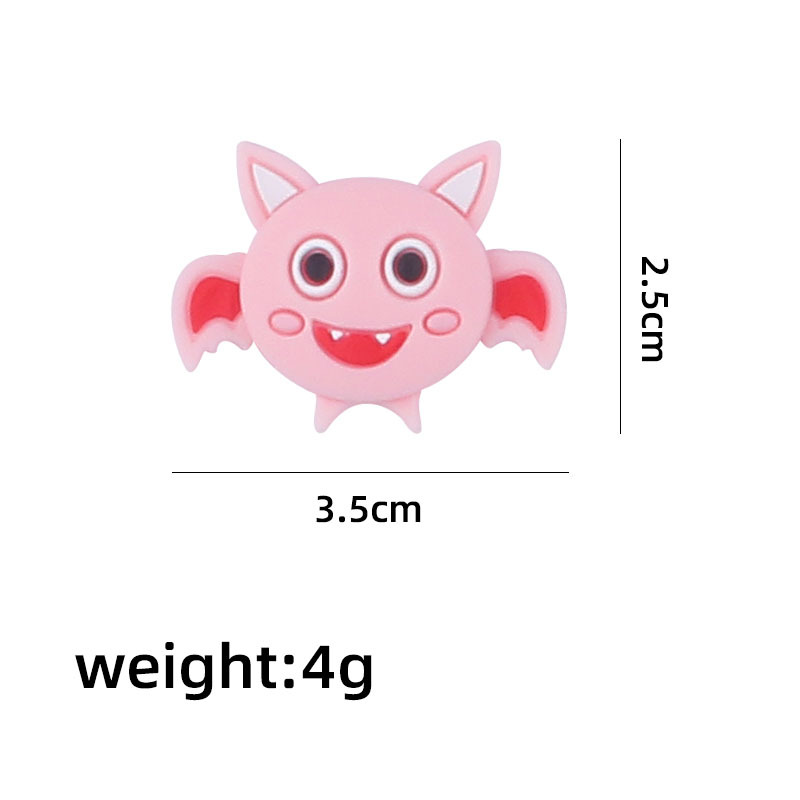 Nuevo bebé de dibujos animados animal murciélago mordedor cuentas creativas DIY bebé chupete cadena molar accesorios de silicona