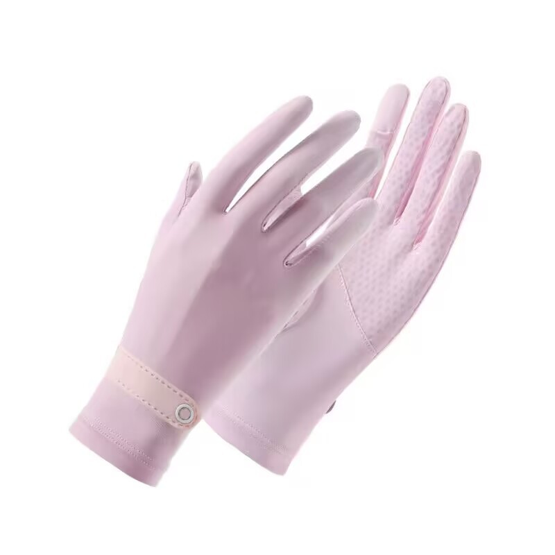 Guantes de protección solar verano de las mujeres delgada transpirable protección UV conducción ciclismo antideslizante Flip hielo guantes de encaje sensación fresca