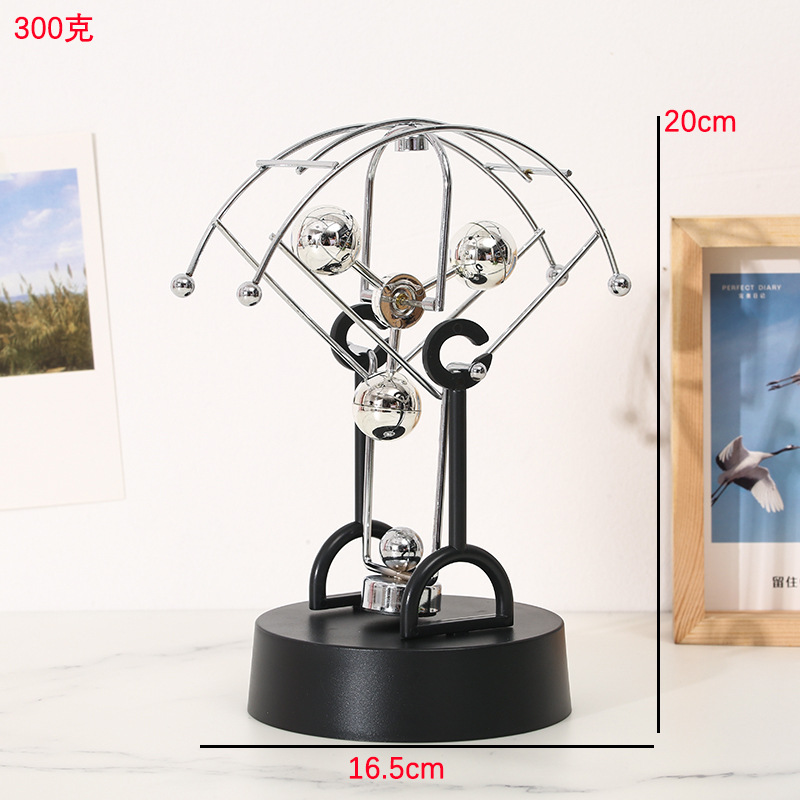 Ornamento caótico máquina de movimiento perpetuo Newton balancador billar de escritorio decoración del hogar silencioso