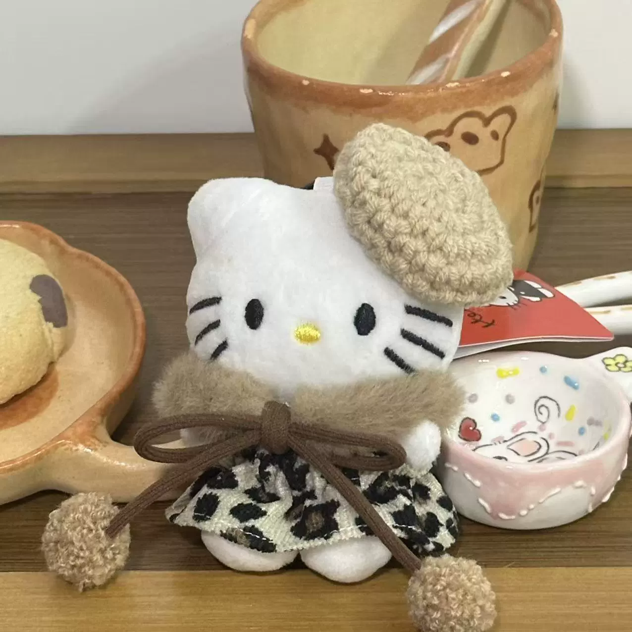 Плюшевая подвеска-брелок для ключей (Hello Kitty) симпатичная кукла, мягкая мини-плюша 10+ вариантов дизайна, подарок 0.038 кг
