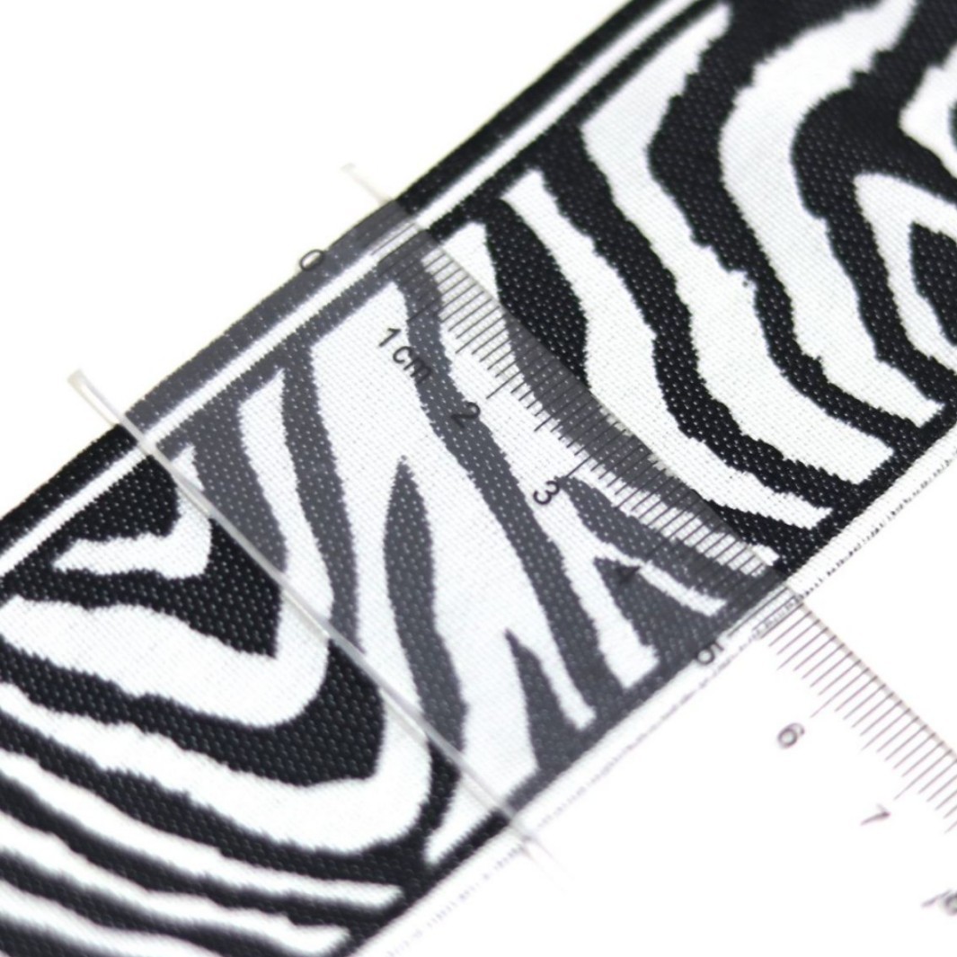 5cm de ancho de alta precisión patrón Tigre cinta ropa sofá almohada textil hogar Decoración de tela con cinta de tela