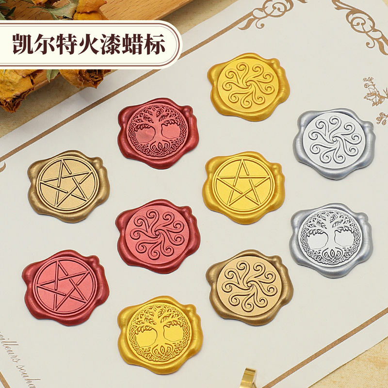 Popular Wax Seal Stamp Stickers Celtic Identity V Merchandise Wax Sheets Self-Adhesive Envelope Sealing Stickers Wholesale Popular Wax Seal Stamp Stickers Celtic Identity V Merchandise Wax Sheets Self-Adhesive Envelope Sealing Stickers Wholesale