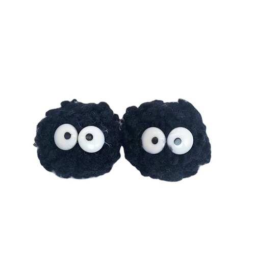 5 cm short woolen mohair ball, curly ball, plush black coal ball, colorful patchwork imitation Teddy bear ball, artificial plush