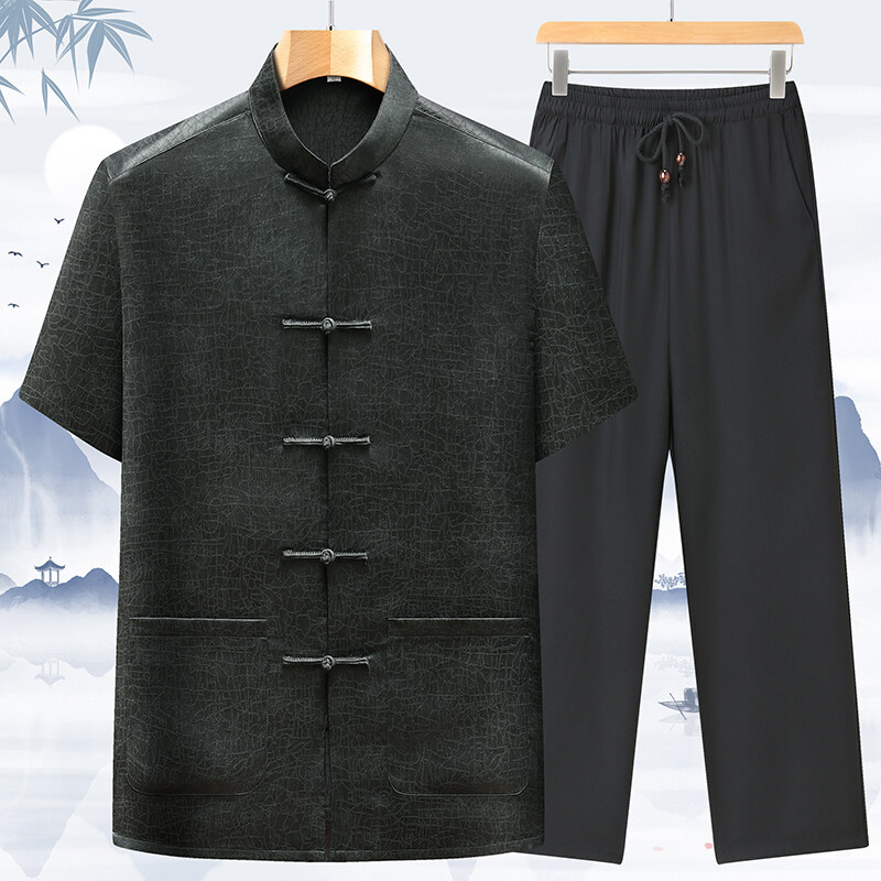 Dark green suit