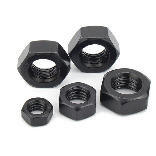 Black 304 stainless steel hexagonal nut M1.6-M30 hexagonal nut DIN934