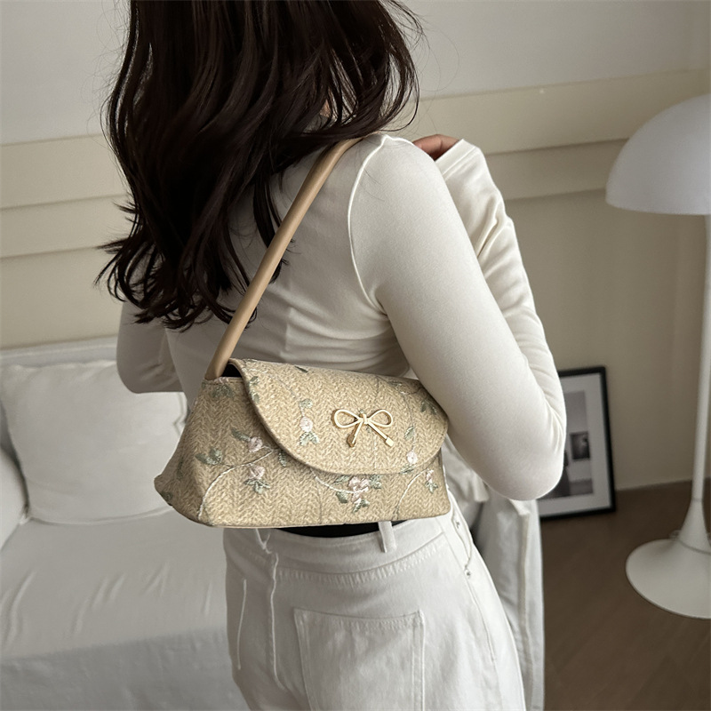 Bolso retro bolso de moda coreano bolso de mujer 2024 nuevo bolso de hombro de brazo bolso de mochila universal