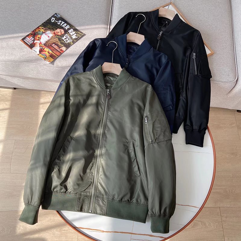 Japanese Style New Style! Couple Style Military Style Jacket Spring & Fall Thin Bomber Baseball Uniform Stand Collar Long Sleeve Jacket