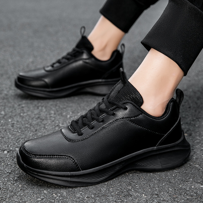 2023 oferta especial tamaño zapatilla de deporte de los hombres y los zapatos de las mujeres con forro polar primavera y otoño nuevos zapatos de cuero de fondo suave par de zapatos casuales