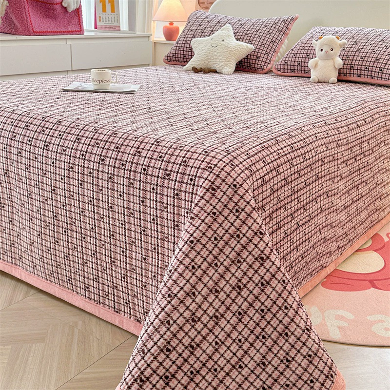 Keep warm set, quilted sheet, winter mattress for bed, increased thickness, 3 piece set