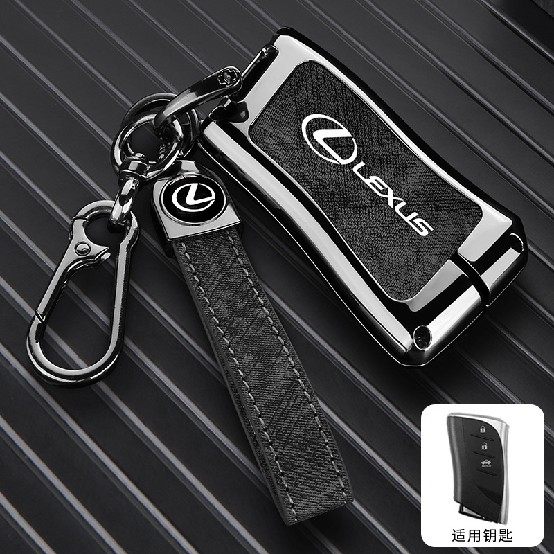 A형 3버튼 - 데님 패턴 [건쉘 블랙 가죽] + 핸드 스트랩 버클