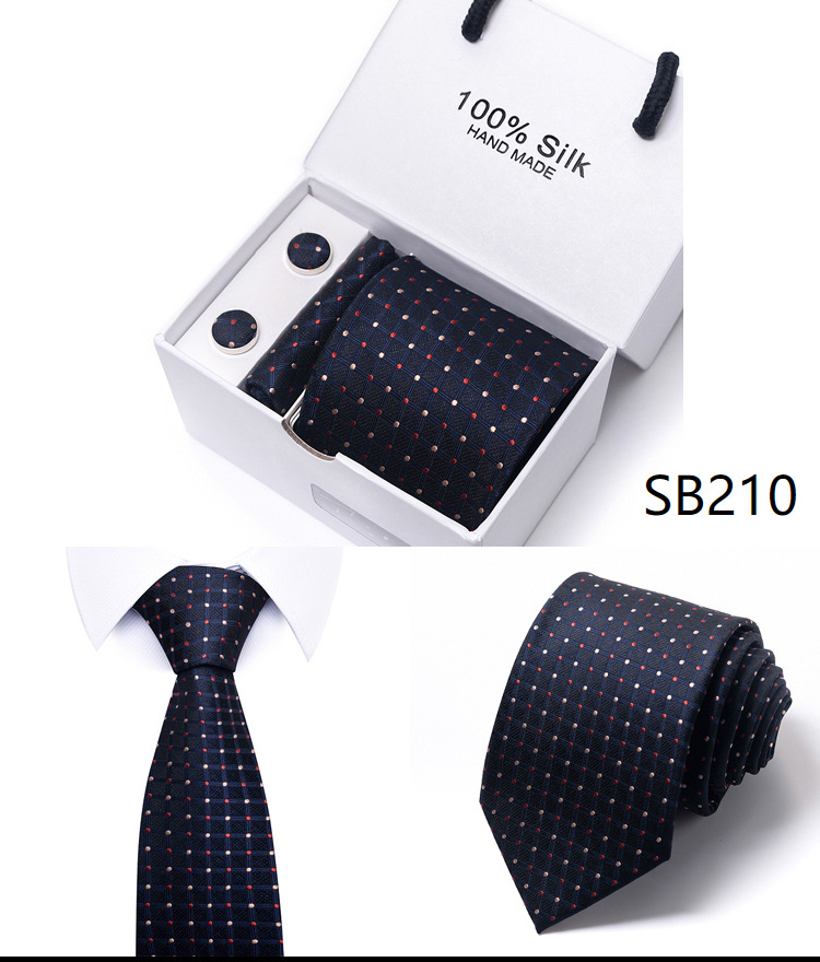 Flower Dot Multi Color Gift Box 5-piece Set Group Business Dress Wedding Tie_voghion.com