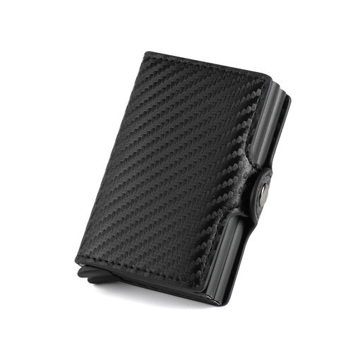  new supply of men's RFID aluminum alloy card holder, double card box metal card holder wallet