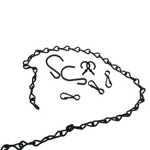 Electrophoresis black 8-shaped chain special-shaped S-hook Zhu bile buckle pendant lamp hanging tool