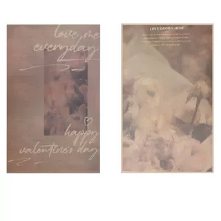 Qisejin nuevo estilo retro rosa con amor arte papel de embalaje de flores ramo de flores hecho a mano material de bricolaje