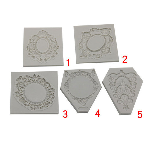 New variety of European style frames, retro frames, embossed photo frame molds, hollow embossed fondant decorative baking molds