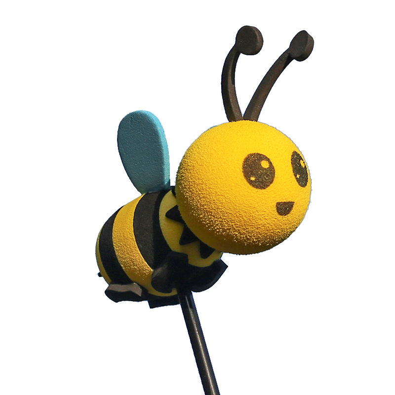 Car Antenna Decorative Ball Doll Pikachu Ball Decoration for Car Roof Modified Little Bee Cartoon Sticker Anime Cute and Fun