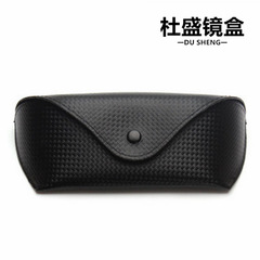 眼鏡盒 3025 3026蛤蟆鏡盒 黑色草蓆紋皮質太陽鏡盒 可定logo 批