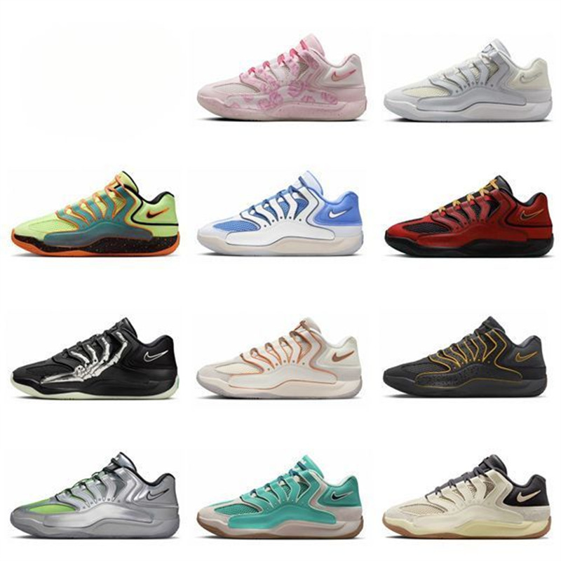 New Durant 18Th Generation Basketball Shoes Kd18 Wear-Resistant, Non-Slip, Breathable, Comfortable and Lightweight Men's and Women's Air-Cushioned Sports Shoes