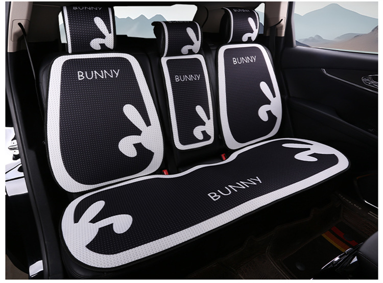 New Car Seat Cushion, Universal for All Seasons, Linen Seat Cushion, Half-Wrapped Waist-Cushion, Summer Cooling Pad, Non-Slip Breathable Seat Cushion Cover