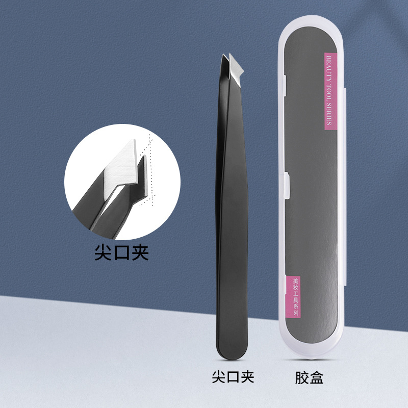 Acero inoxidable negro ceja clip de ceja especial ceja clip de ceja clip de ceja de alta precisión rosa ceja clip de ceja