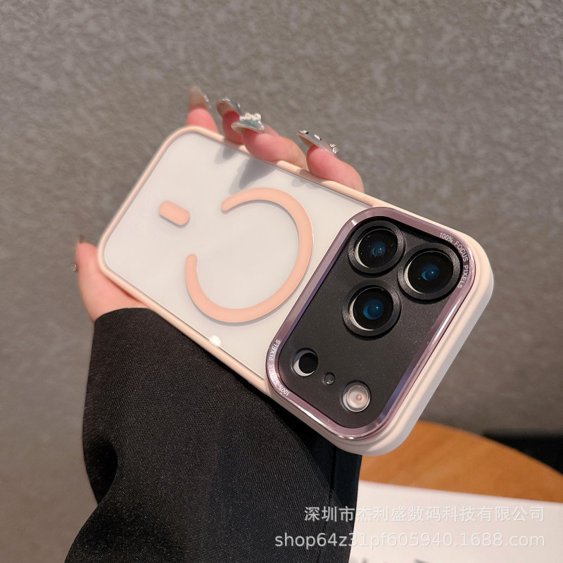 适用iPhone17promax透明磁吸手机壳苹果16创意个性15防摔保护套14|undefined