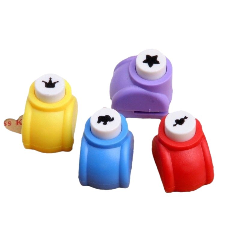 Puncher pequeño trompeta, máquina de estampado, material de bricolaje hecho a mano para niños