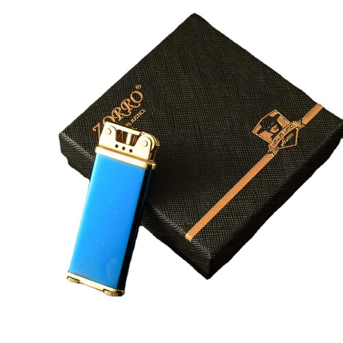 Zorro 585 kerosene lighter new narrow machine slim thin metal brass creative personality lighter wholesale