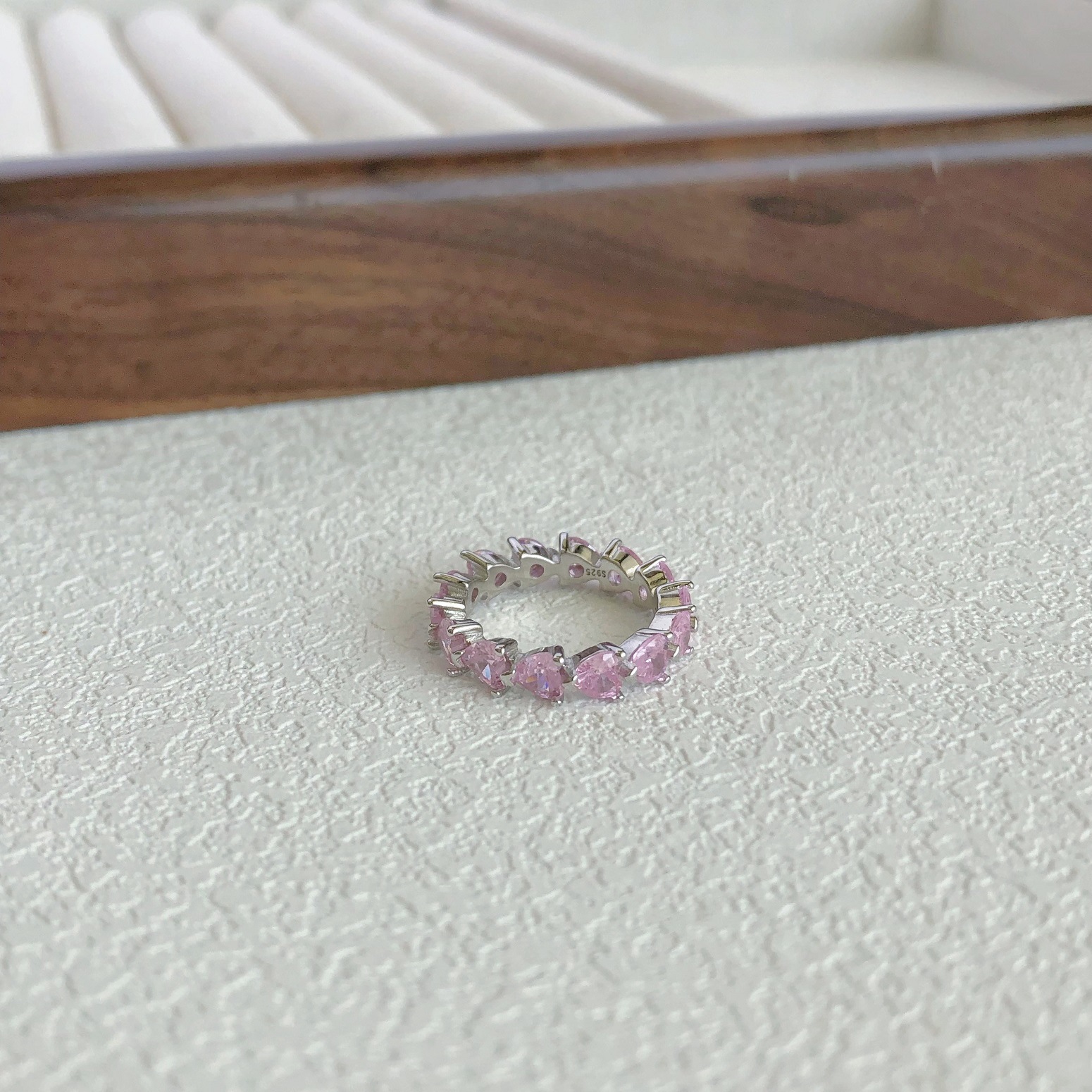 5g Weight Zircon Inlay Material Rings Classification 6, 7, 9 Ring Size 1 Piece Quantity Holiday, Daily Occasion 925 Sterling Silver Material Heart Shape, Bow Knot Pattern Women's Gender Plating, Inlay Design Sweet, Shiny Style 925 Sterling Silver Zircon Heart Shape Bow Knot Rings 27