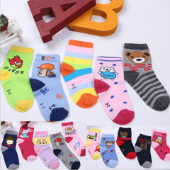 Children's socks for autumn and winter, multi-color cute cartoon socks for boys and girls, middle and small children, baby stall socks, factory direct sale