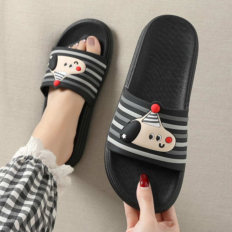 men's non-slip summer cartoon men's slippers PVC for bathroom
