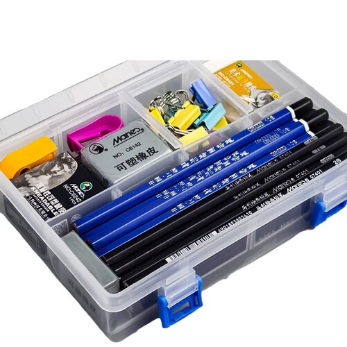 Sketchbook Artist-Specific Pencil Multi-Function Storage Box Large Capacity Art Double Layer Plastic Tool Box