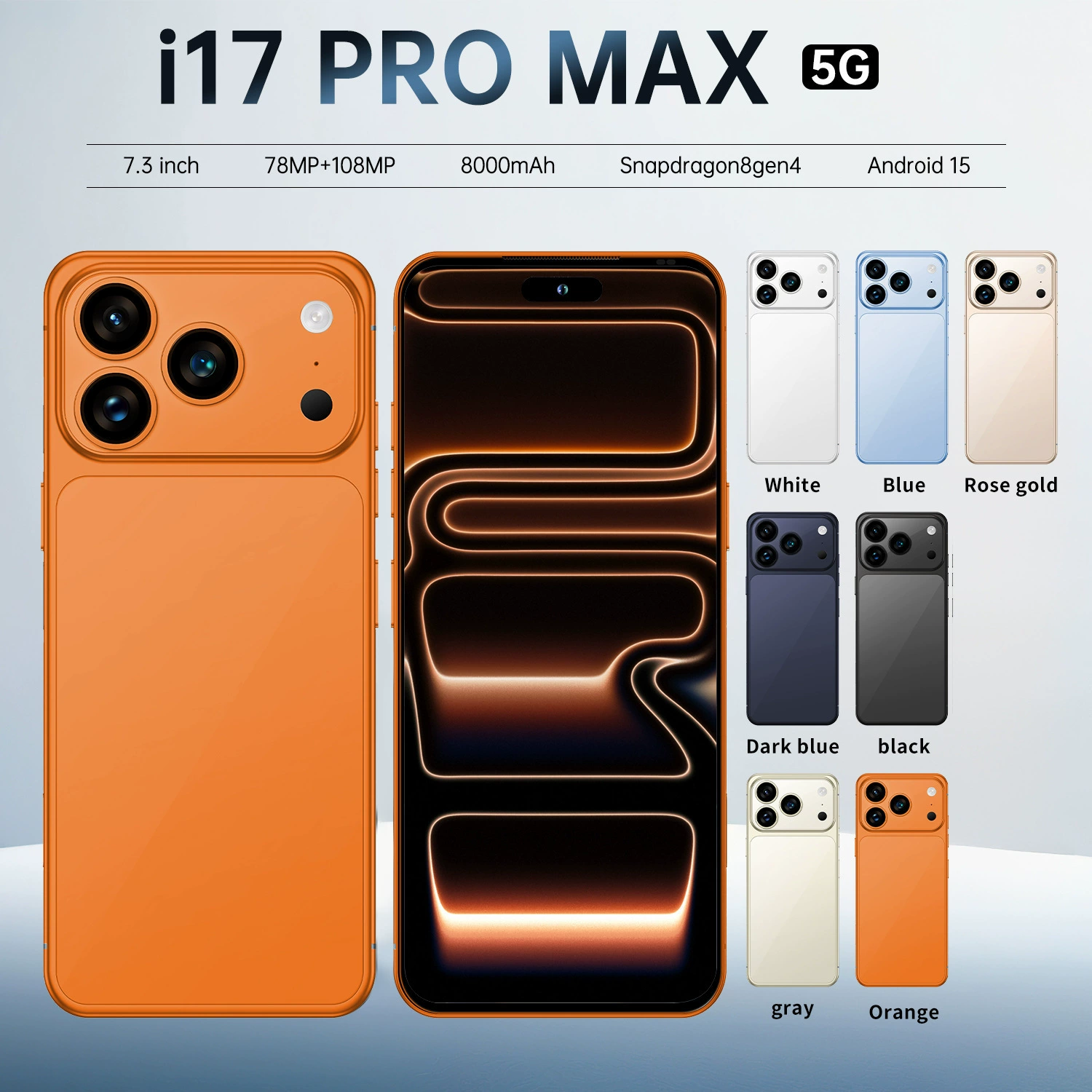 Мобильный телефон, Android, intel core i17, 17promax, широкий экран, 6.9 дюйма